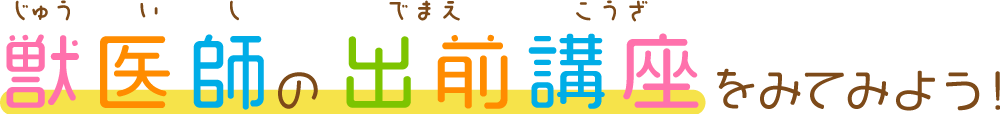 獣医師の出前講座を見てみよう！
